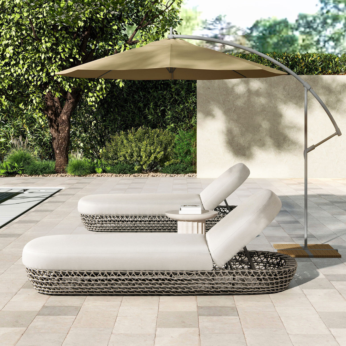 Willow - Sunbrella Upholstered Patio Lounger