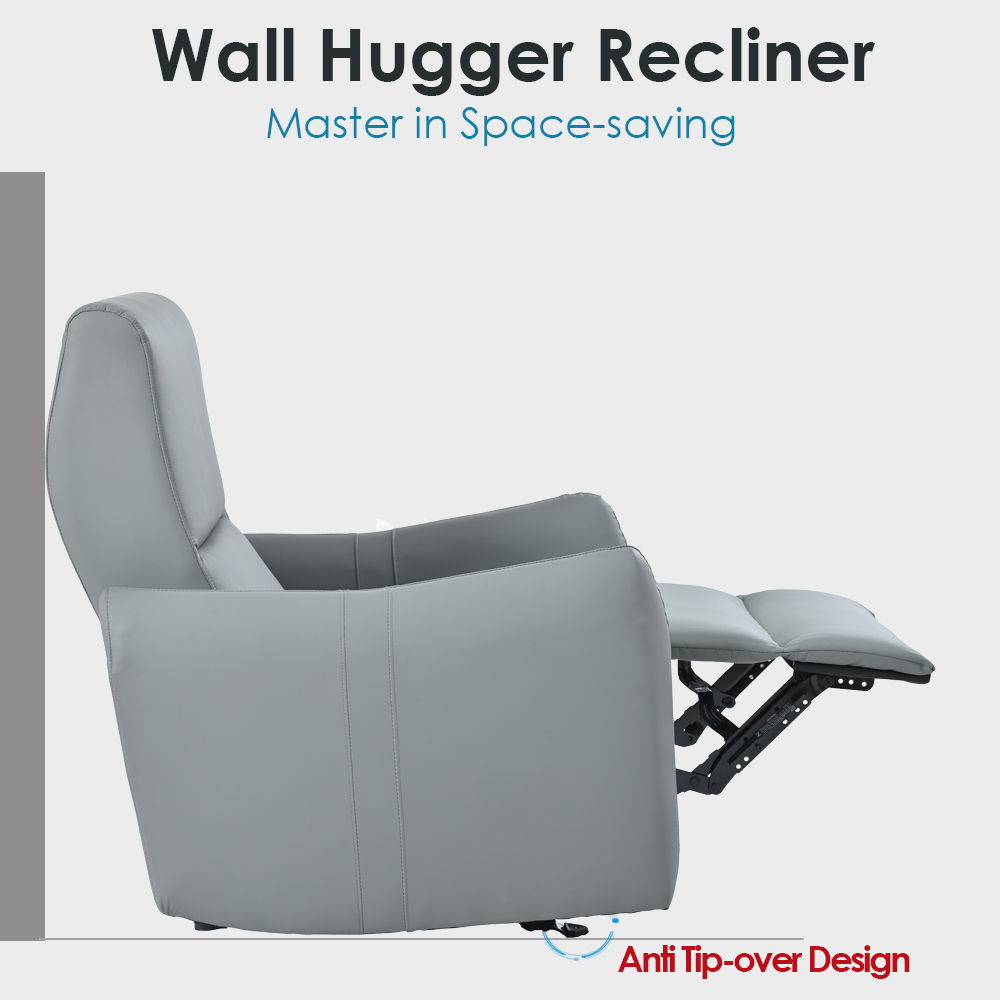 Wall Hugger Power Recliner Chair With USB Port (Type-C)
