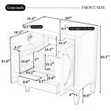 30" Bathroom Vanity With Sink, 2 Doors With Shelf, Soft Close Door Hinges, Vintage Style - Green