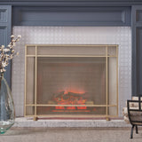 Elegant Iron Fire Screen For Fireplace Protection
