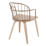 Riley - Farmhouse Arm Chair (Set of 2) - White Washed / Antique Copper