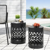 Delight - Powder Coated Iron End Table (Set of 2)