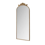Vintage Arched Full Body Mirror, Wall Mounted For Living Room
