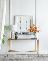 Traditional Decor Style Antique Glass Panel Mirror, Wall Mirror For Bathroom Entryway Console Lean Against Wall