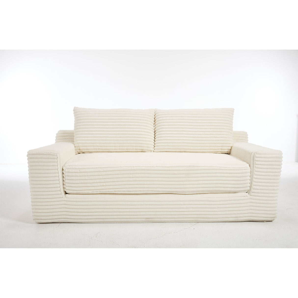 Convertible Loveseat Sofa Bed With Memory Foam & Steel Frame