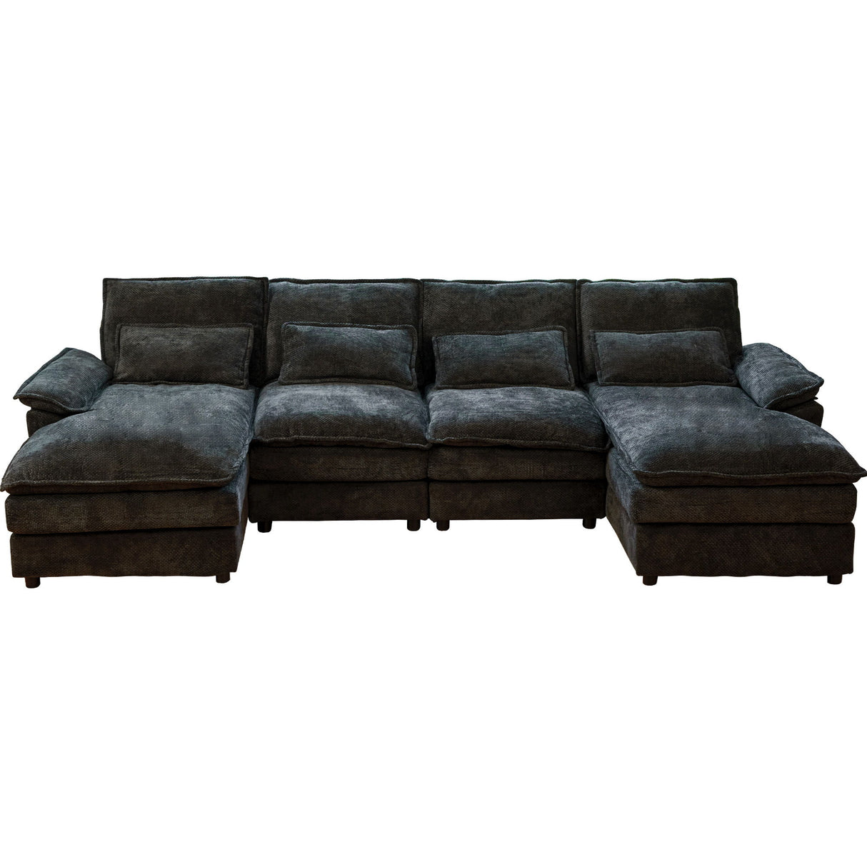 Modular Sectional Sofa Cloud Couch With Double Chaise Lounge