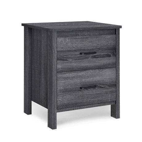 Titeca - Contemporary Wood 2 Drawer Nightstand