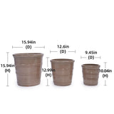 3 Pieces Flowerpot, Planter For Patio, Garden Or Windowsills