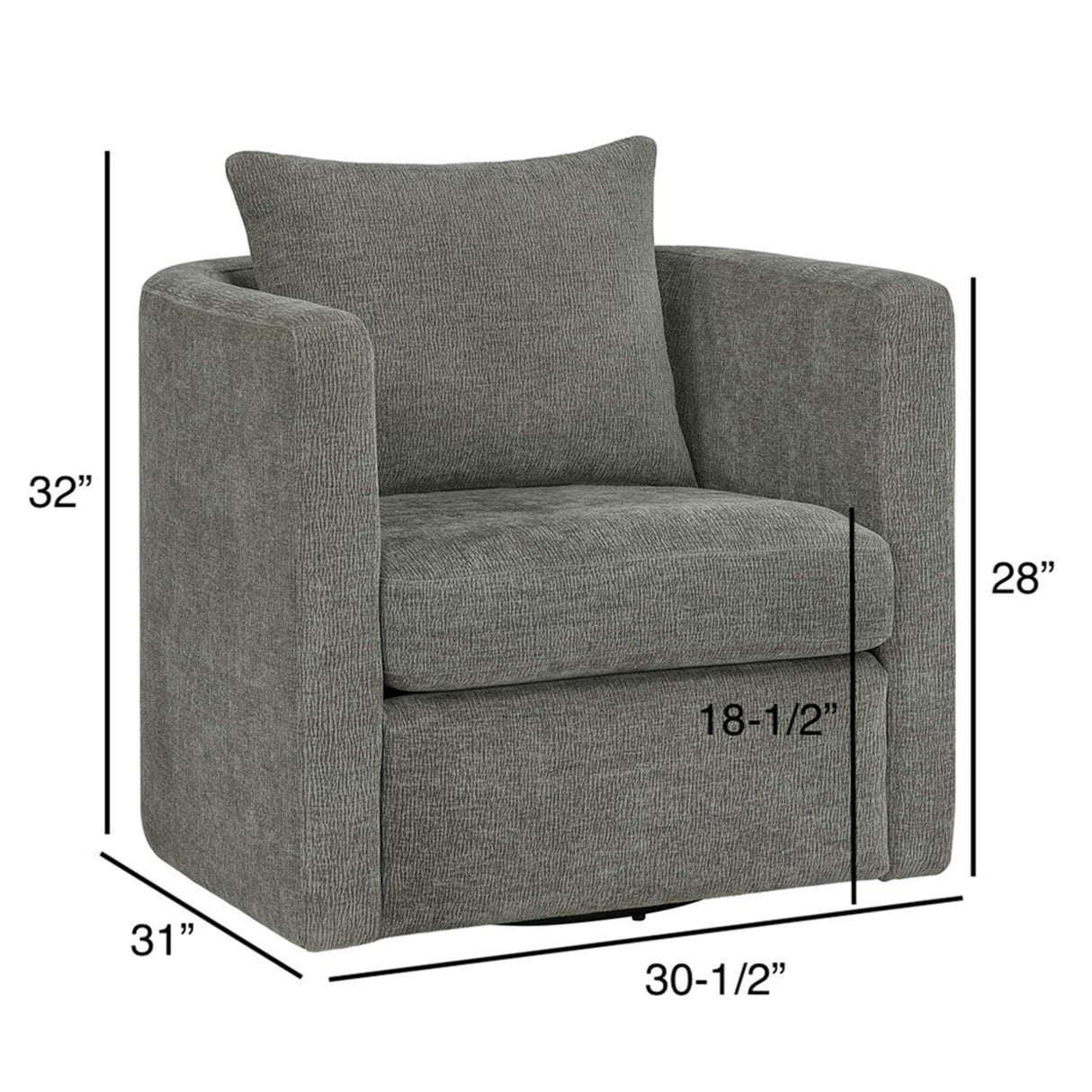 Sutton - Swivel Barrel Chair