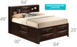 Marilla - Storage Bed With Bookcase Headboard