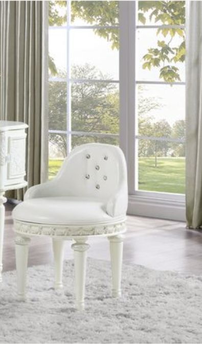 Dorothy - Vanity Chair With Swivel Chair Only - Ivory