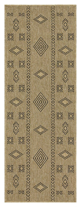 Earth - 7'10" X 10'3" Indoor, Outdoor Area Rug - Natural / Black