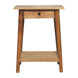 Woven End Table - Brown