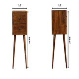 Mini 2 Drawer Nightstand