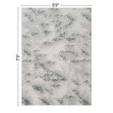 Geometrix - 5'3" X 7'3" Area Rug / Geometric 3D Effect - Ivory / Gray