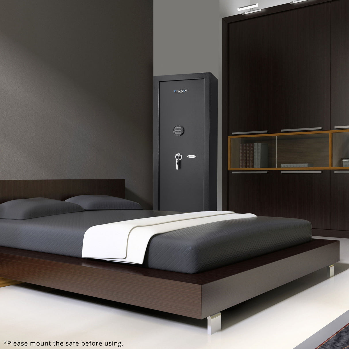 7.87 Cubic Ft Keypad Rifle Safe - Black