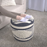 Diamond - Handcrafted Cylindrical Pouf