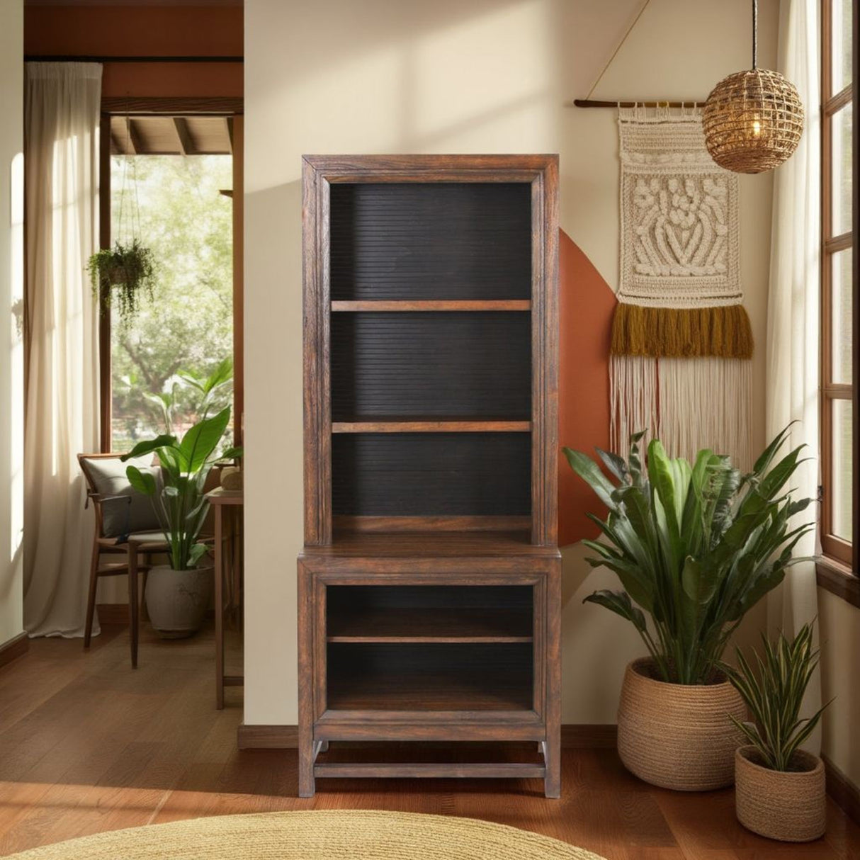 Branson - Bookcase Pier, Two Tone - Brown