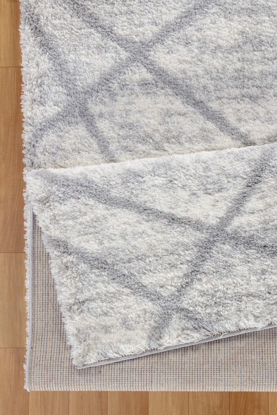 Loft Shag - 5' 3" X 7' Polypropylene, Shaggy Area Rug - Gray