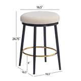 Stylish Design Counter Stools (Set of 2)