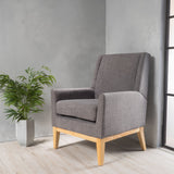 Modern Accent Chair With Padded Cushion Seat