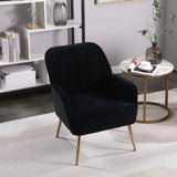 Modern Mid-Century Chair Tufted Sherpa Armchair For Living Room Bedroom Office