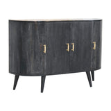 Quad - T Bar Cabinet - Ash Black