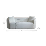 Coral - Curved Sofa, 3 Seater