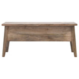 Lid Up Storage Bench - Oak