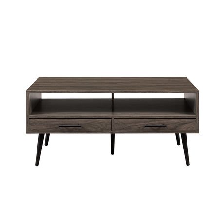 Contemporary 2 Drawer Low Coffee Table