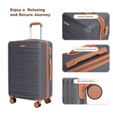 5 Piece Set Hard Case Spinner Wheels Luggage Sets With Tsa Lock