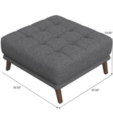 Addison - Square Upholstered Ottoman