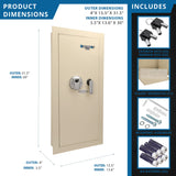 Durable Biometric Wall Safe