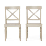 Dining Chair With X Shaped Back (Set of 2)