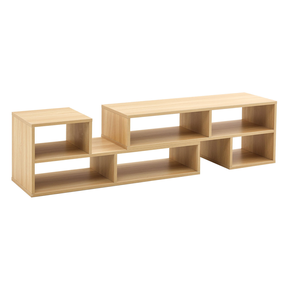 Cube TV Stand With Open Storage And 2 Shelves