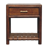 T Bar Nightstand - Dark Brown