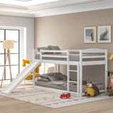 Durable Bunk Bed With Convertible Slide And Ladder