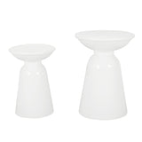 Serenita - Outdoor Side Tables With Flared Design (Set of 2)