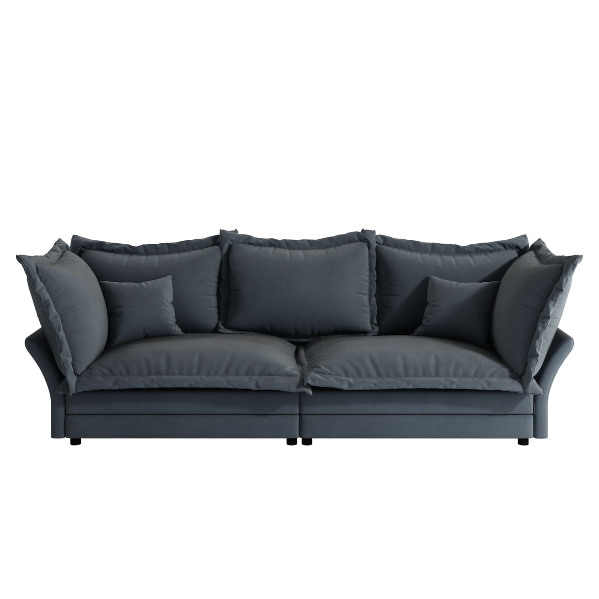 Modern Comfy Upholstered Sofa Cloud Couch, Deep Seat Couches With Multiple Large Soft Pillows
