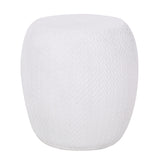 Outdoor Lightweight, Concrete Side Table - Antique White