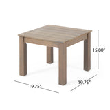 Halcyon - Outdoor Side Table With Slat Design