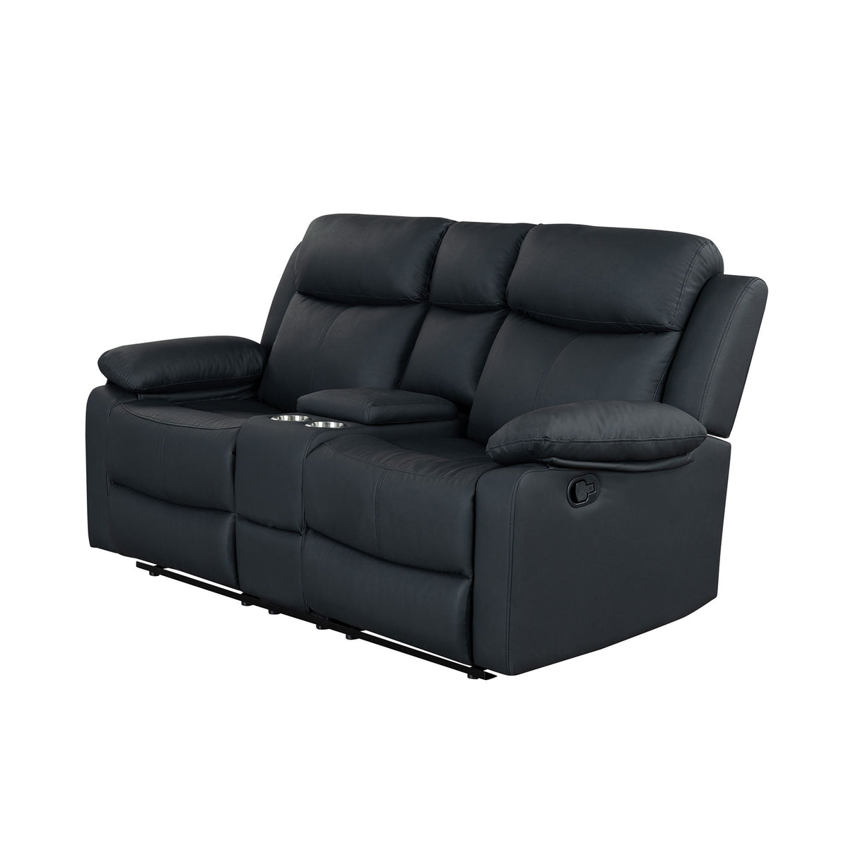 Blanche - Console Reclining Loveseat With LED Lights