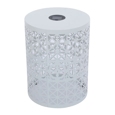 Modern Iron Solar Side Table With Built - In Light