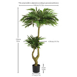 Artificial Dracaena Tree Indoor Faux ery Plant For Decoration, 150Cm - Green