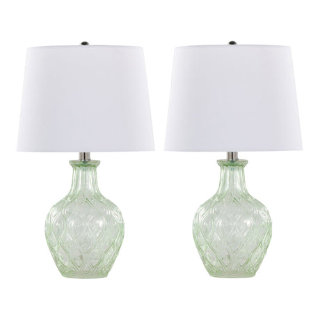 Gloria - Round Contemporary Lamp (Set of 2)