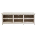 Modern Transitional 3 Shelf Open Storage 70" TV Stand For 80" TVs