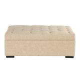 Convertible Folding Sofa Bed Ottoman With Memory Mattress And Tufted Design
