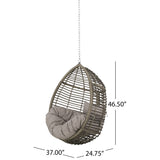Morris Teardrop - Hanging Chair With Chain And Water Resistant Cushions