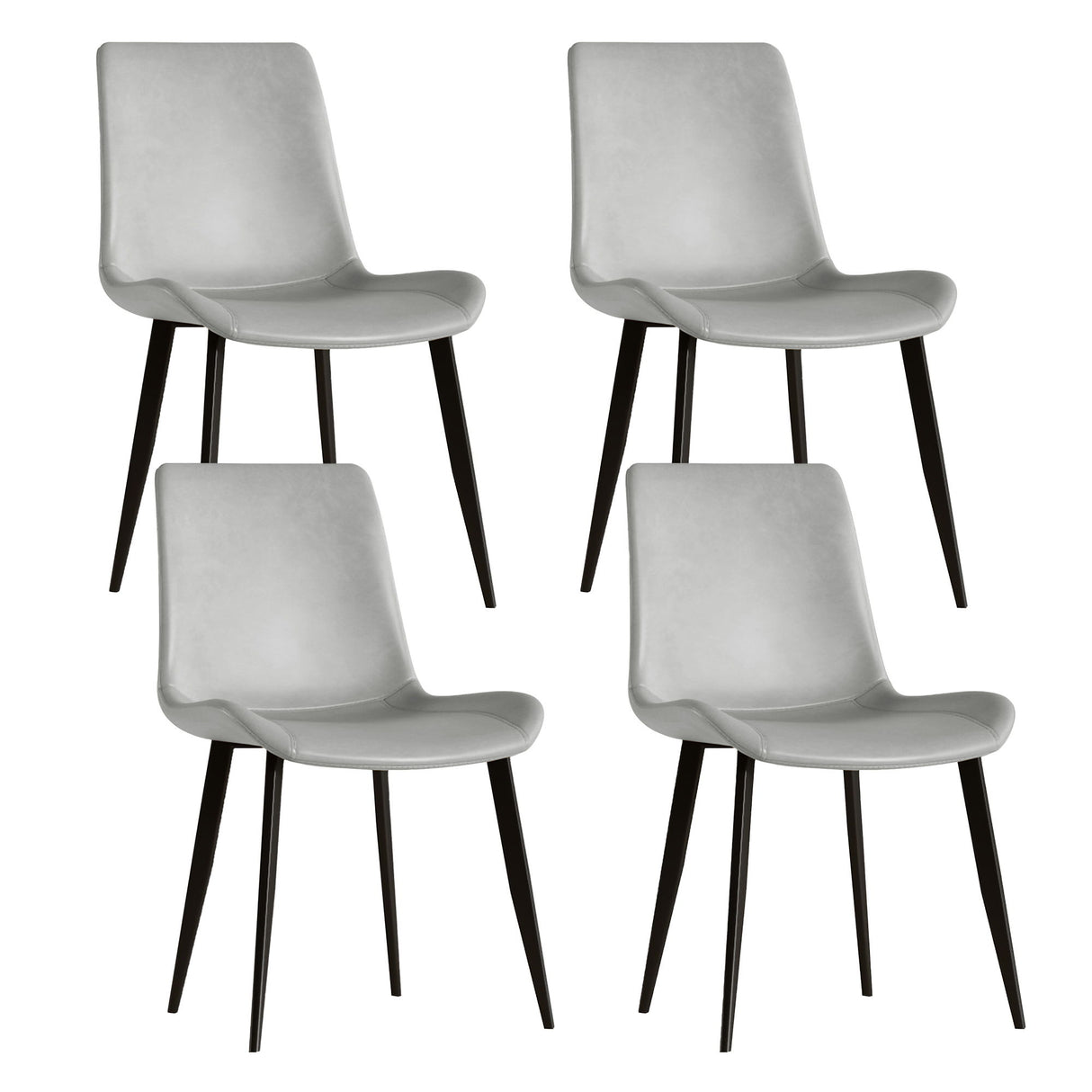 Modern Dining Chair With Carbon Steel Legs