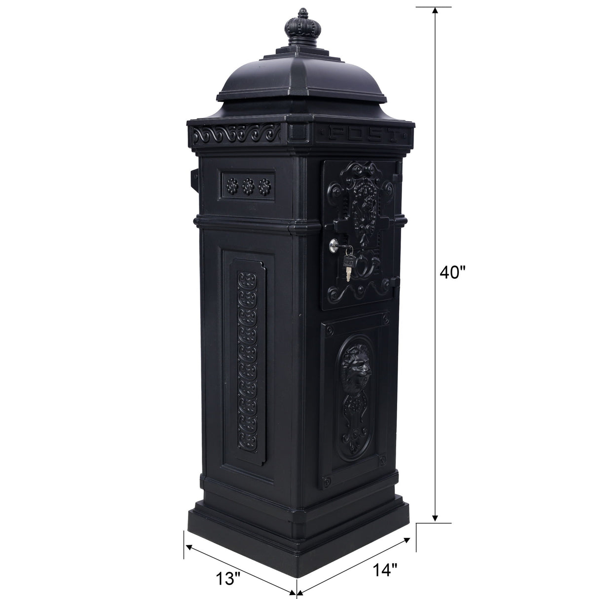 Mailboxs Residential Large-Capacity Letter Box, Rainproof Postbox Statue